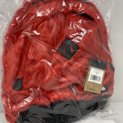 Supreme Faux Fur Red Backpack Thumbnail