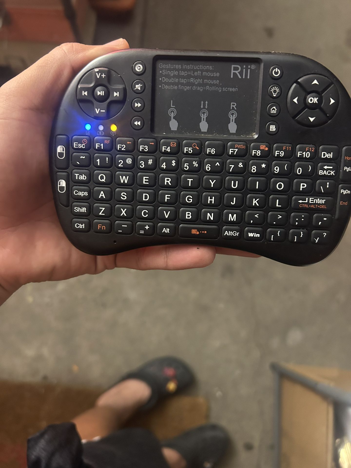 Rii i8+ 2.4GHz Mini Wireless Keyboard with Touchpad Mouse