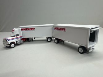 Vintage Winross Watkins Double Trailer Semi Truck – Complete w/ Original Box – Collectible