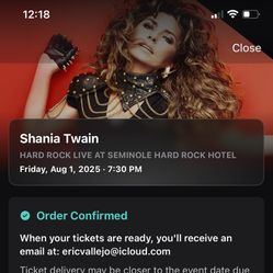 Shania Twain Tickets 