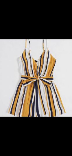 Romper Shorts With Belt