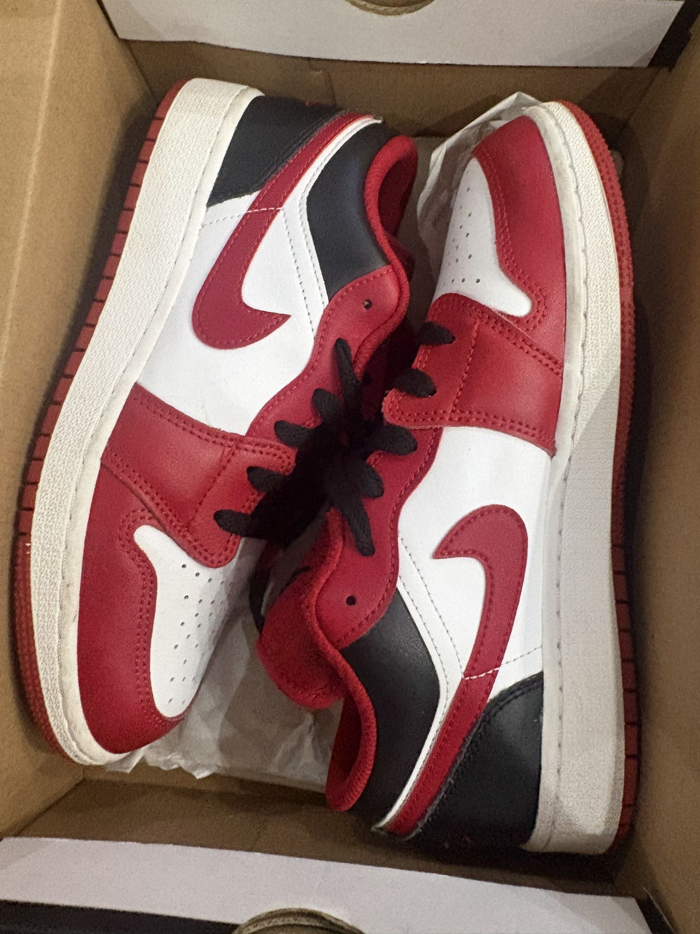 Nike Air Jordan 1 Low in the "Reverse Black Toe" colorway