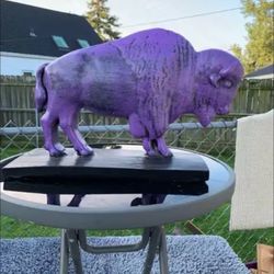 The Purple Buffalo Statue
