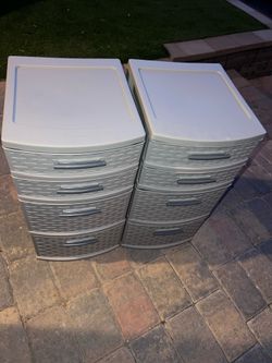 Sterilite 4 drawers organizers