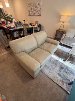 Leather Loveseat