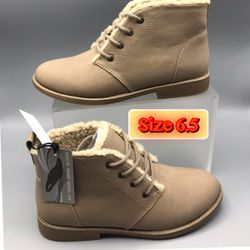 Ankle Women’s Tan Comfy Boots 6.5