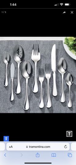 Tramontina Classic 45-Piece 18/10 Stainless Steel Flatware Set