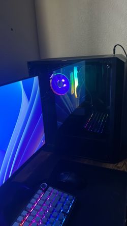 Everything is excellent condition so everything that would come with the pc is like the, moniter,keyboard,mousepad,mouse, and headset and the pc is fu