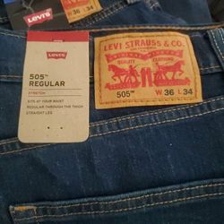 LEVIS 505 REGULAR 36 x 34