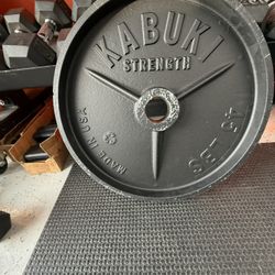 Kabuki Strength 45 lb Iron Plates — 8 plates total (360 lb) 