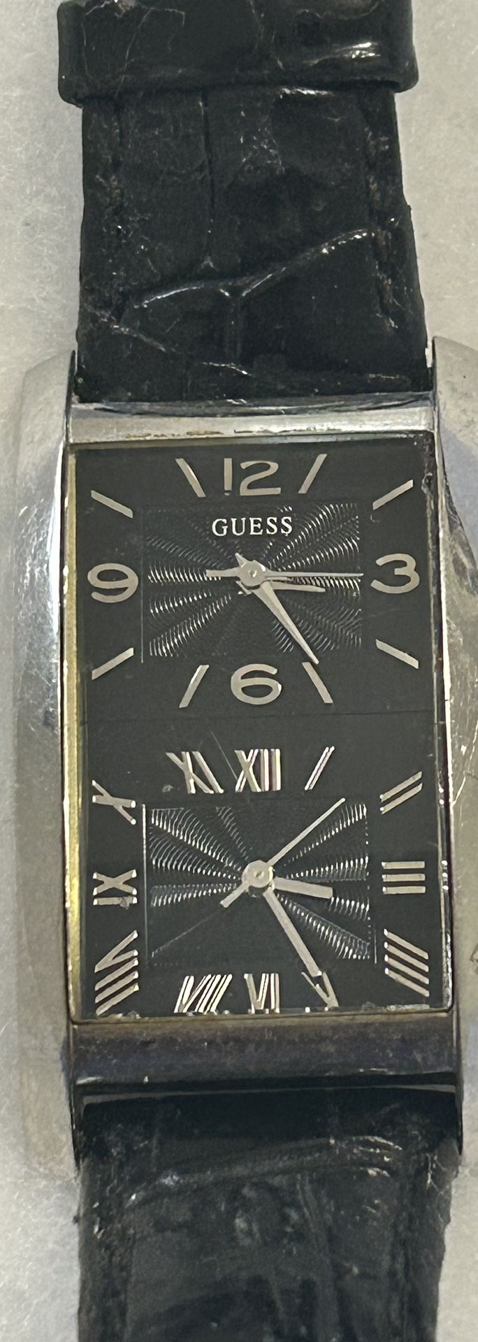 Guess Tank Watch Dual Time Zone
