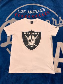 Men's BORN X RAISED Las Vegas Raiders Raider Nation Tee T-Shirt White Sz L Large