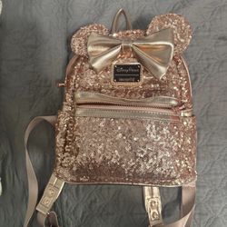 Disney Rose Gold Backpack
