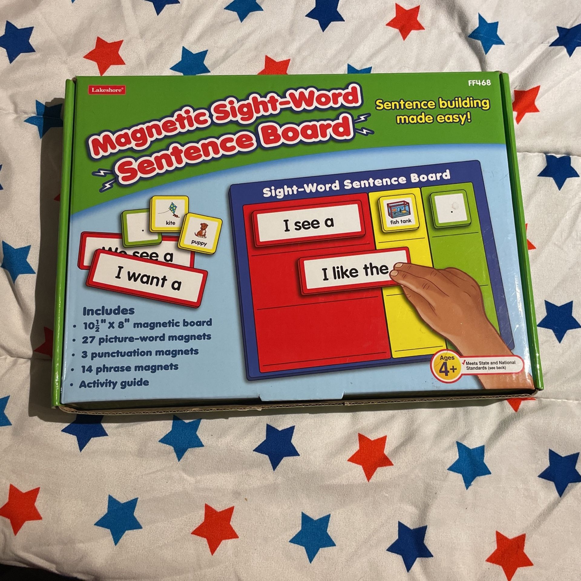 Magnetic Sight Word sentence board