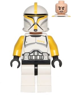 SW0481 Clone Trooper Commander (Phase 1) - Yellow Arms, Scowl