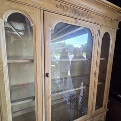 French Provincial China Hutch