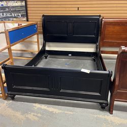 Black Queen size bed frame (in store)