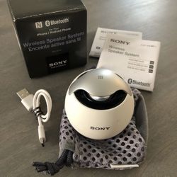 Unique White Sony Bluetooth Speaker