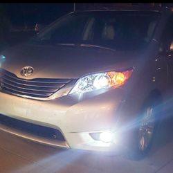 H1 LED Headlight Bulb, 10000 Lumens Super Bright LED Headlights Conversion Kit 6000K Glacier White 