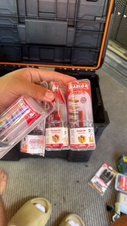 Diablo Straight Router Bits x4