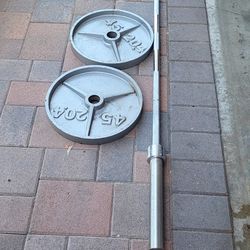 Weights And Olympic bar