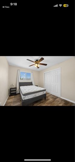 2 Full Size Mattresses with frame and boxspring