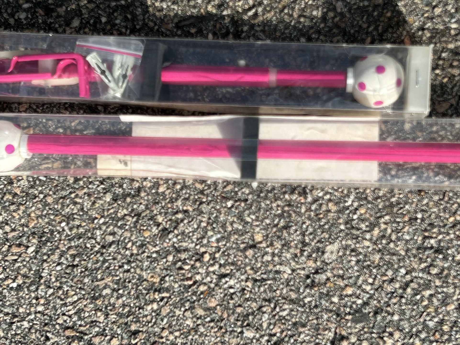 Girly Curtain Rods X 2 New