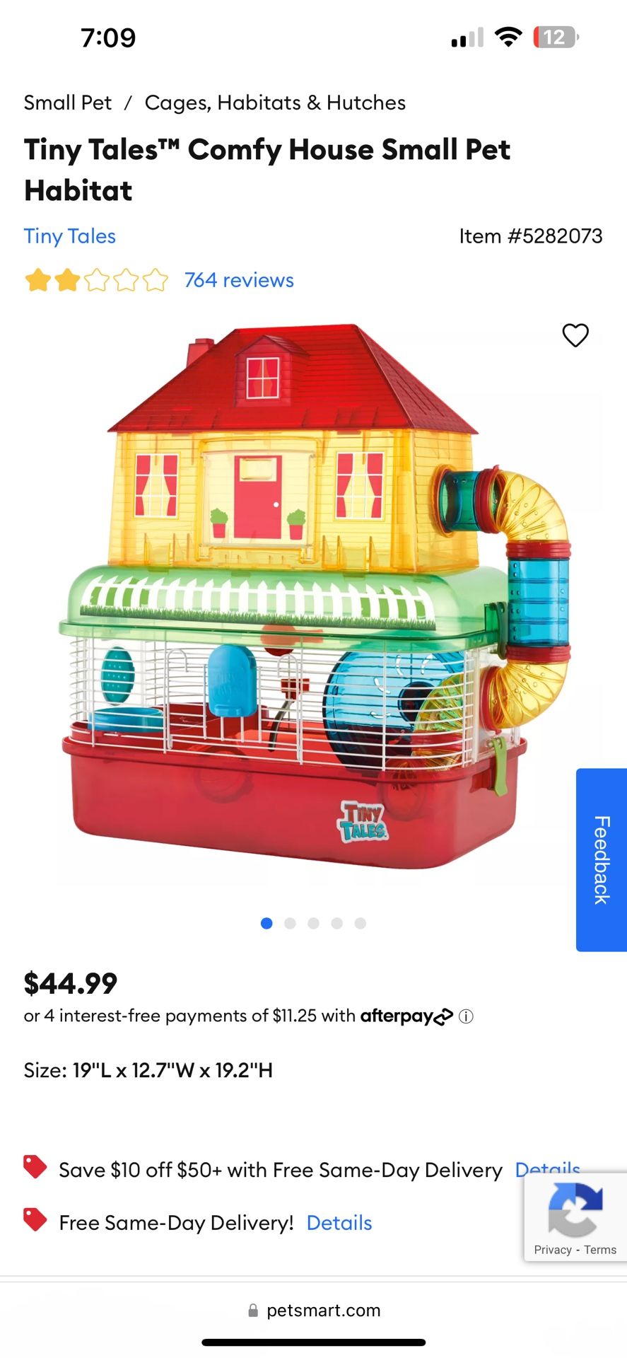 Tiny Talesâ„¢ Comfy House Small Pet Habitat