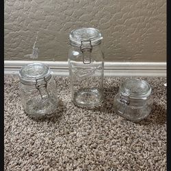 3-piece Lock Tight Mason Jars