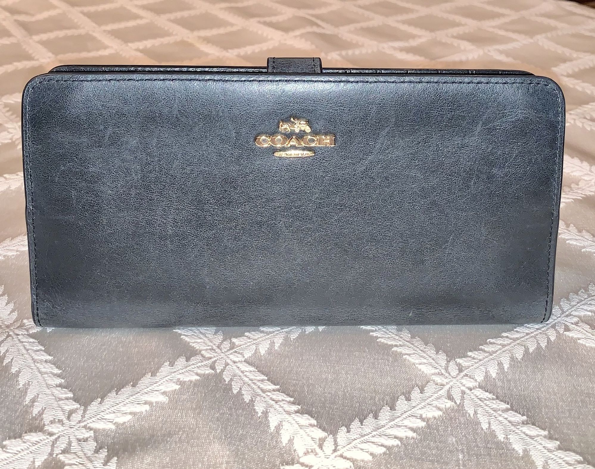 Authentic Coach Skinny Leather Wallet