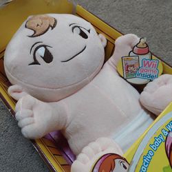 Babysitting Mama Nintendo Wii Game Doll Plush Toy Interactive Baby Doll