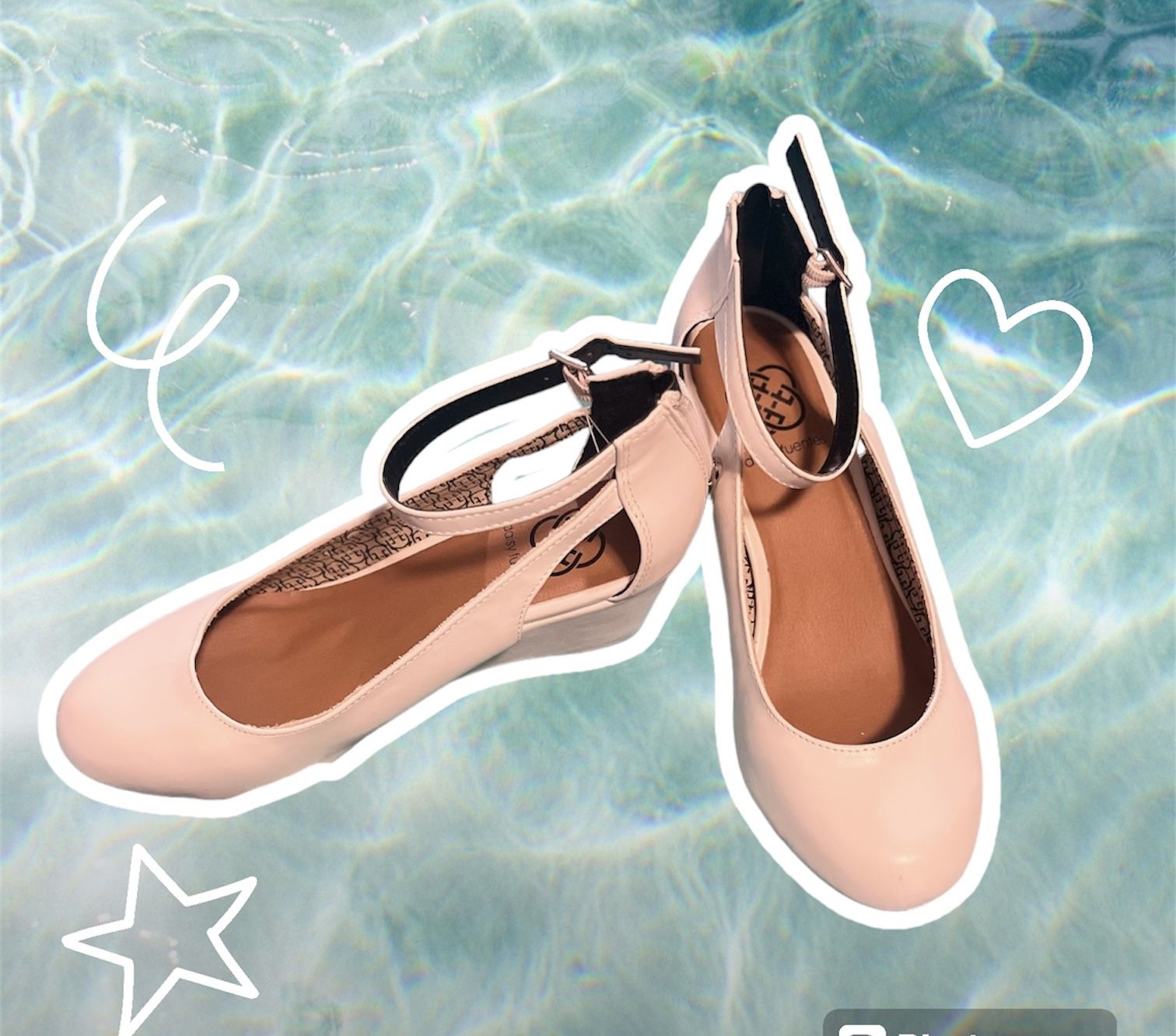 White Small Platform Slip Ons