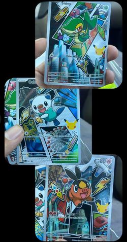 3 Pokémon cards
