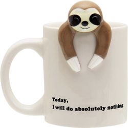 Funny Sloth Coffee Mug - Cute Sloth Gifts For Coworkers Women & Men
