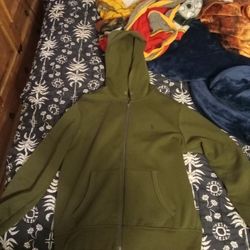 Olive Polo Hoodie