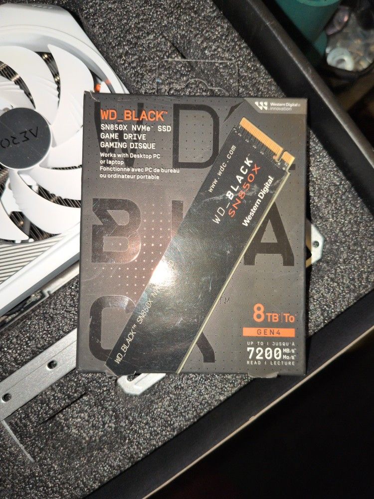 Wester Digital WD_BLACK 8TB Gen 4 Sn850x Nvme Hard Drive