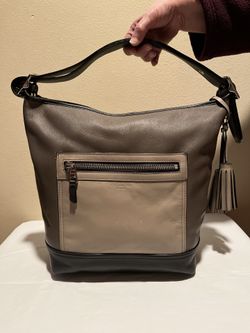 Coach Legacy Color Block Large Carry All Tote Duffle Bag