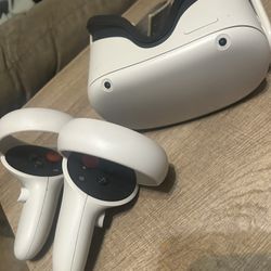 Meta Quest 2 with controllers