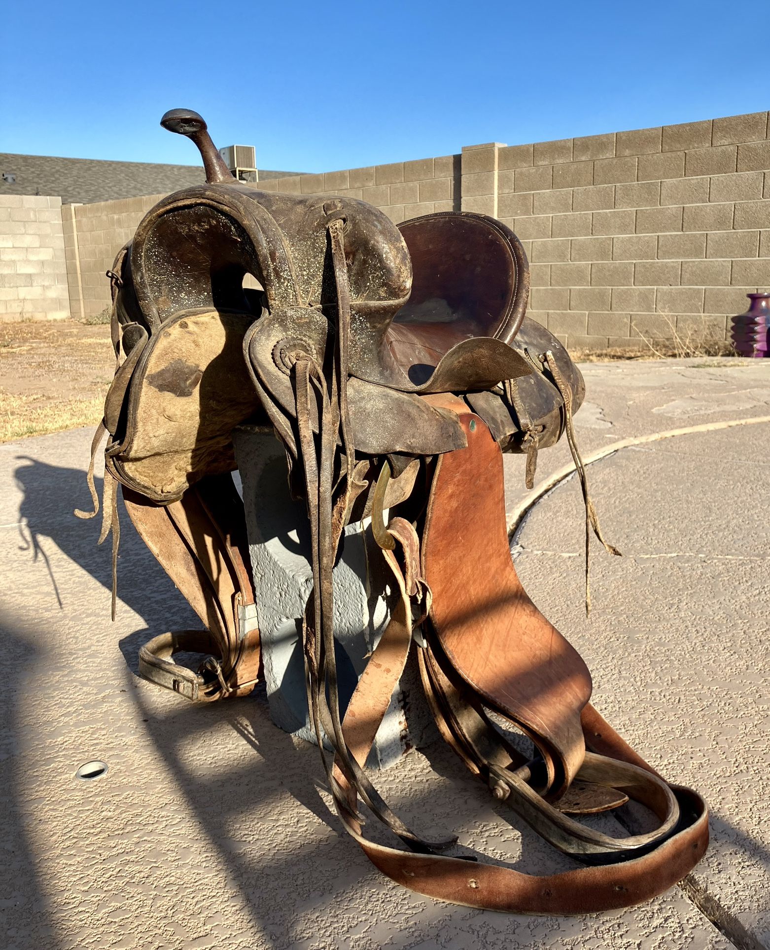 1910’s/20’s Vintage/Antique Saddle - “Freak” Or “Bear Trap”