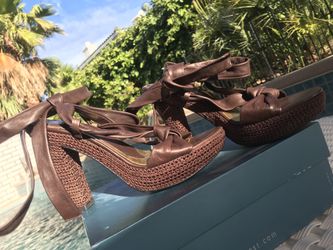 Brown wedges size 6.5