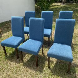 Chairs set of 6 Set of six dinning room chairs