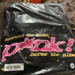 Sp5der Pink Hoodie Size Medium Brand New 