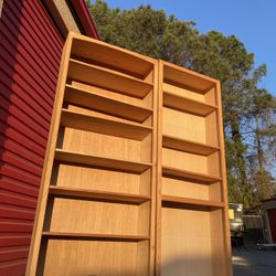 Bookcases Tall Solid Wood Shelves 