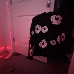 Black Denim Tear Hoodie Size S