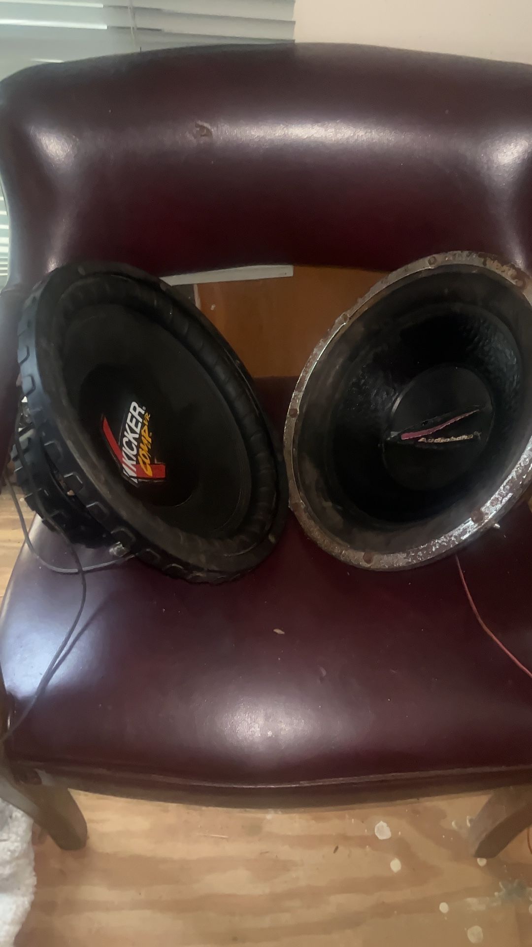 10in Kicker Comp VR & Audiobahn Subwoofer Speakers