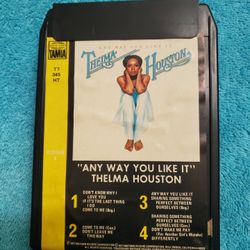 vintage 8-track tape of Thelma Houston's album, Any Way You Like It. 