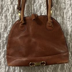  Liz Claiborne Leather Co. Leather Purse, Handles & Detachable Strap 