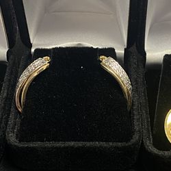 14K2T GOLD HOOPS