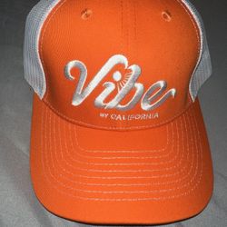New Orange/White Trucker Mesh Vibe By California Hat