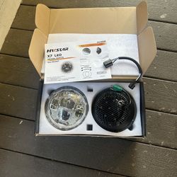 HWSTAR New Upgraded 1000% Bright Anti-glare 7 Inch Led Headlights Round Compatible with Jeep Wrangler JK JKU TJ LJ toyota Austin buick MG Nissan Subar
